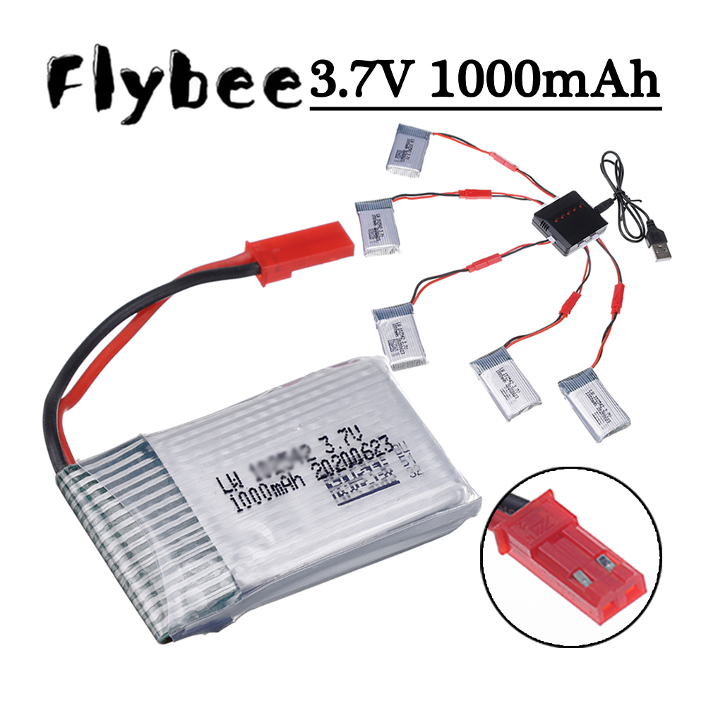 Drone Battery Lipo - 3.7V 1000mah Lipo Battery and Charger
