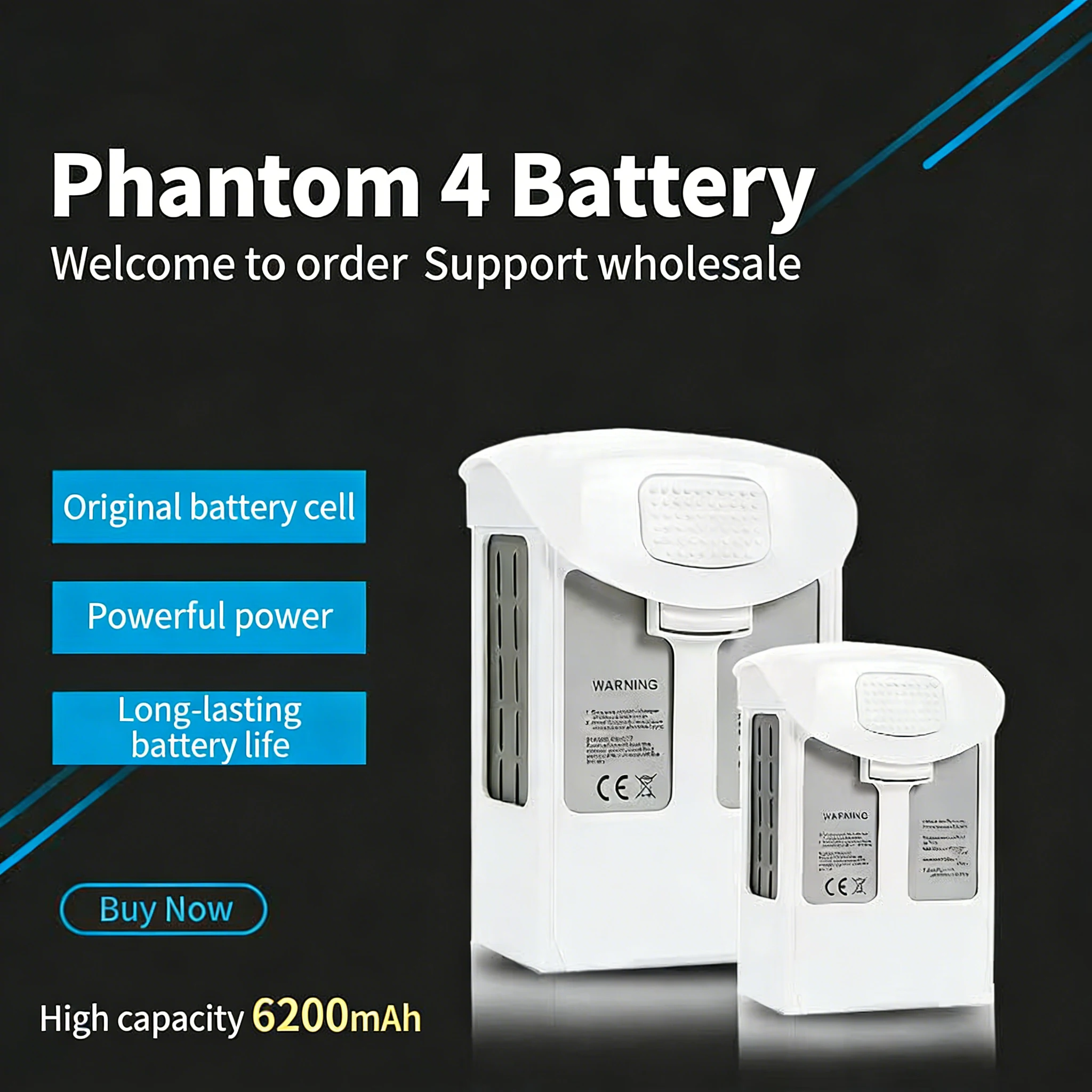 New Phantom 4 Battery 6200mAh  - Drone Battery Li-Ion review and price